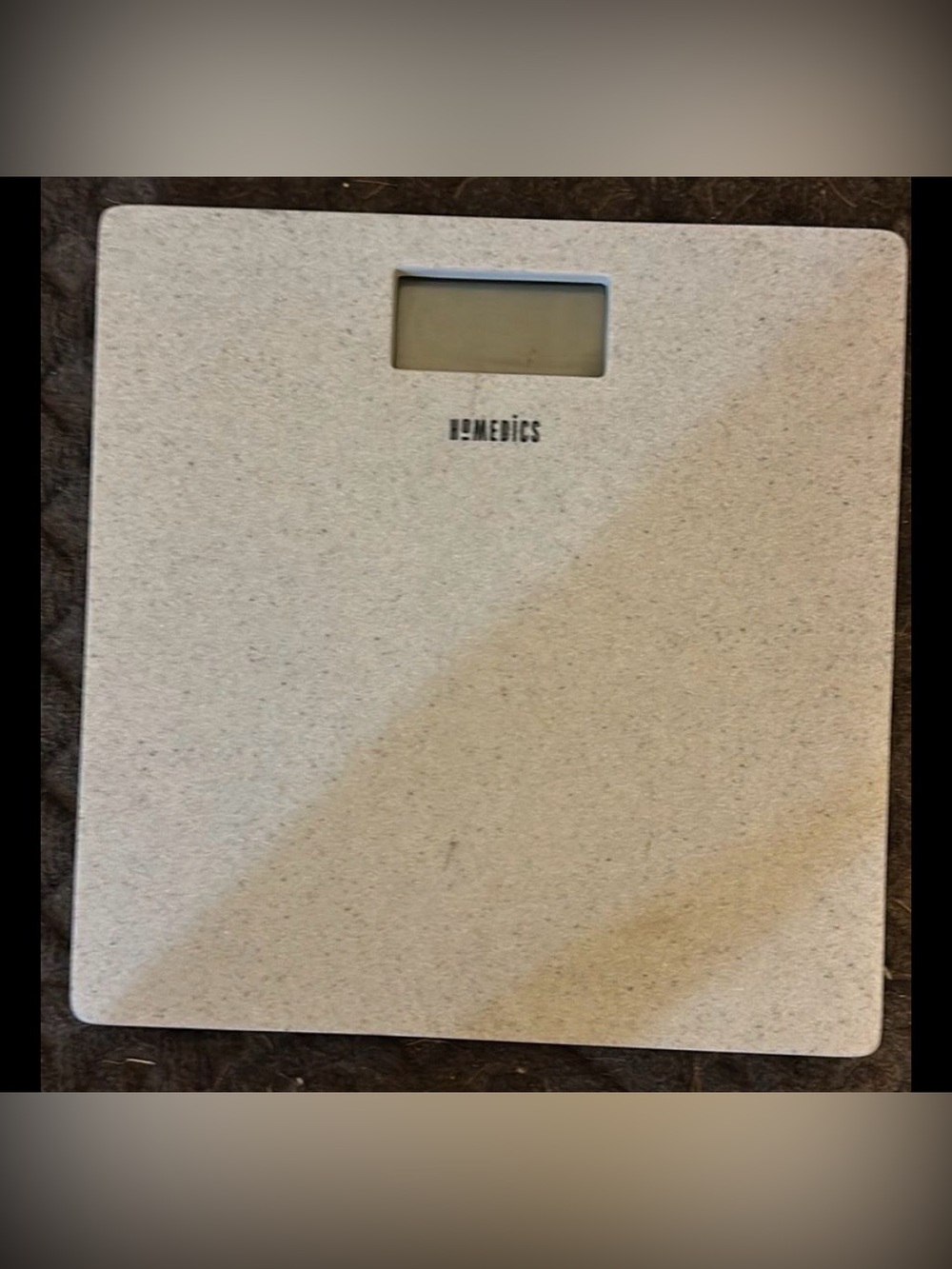 HoMedics Corion Digital Bathroom Body Scale - Beige Stone/Tile Design (Model SC-